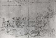 unknow artist, Camp Las Moras,Texas,March,1861